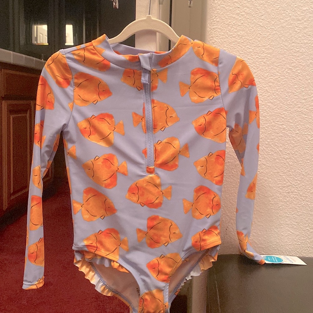 Swim one piece fish design 5T